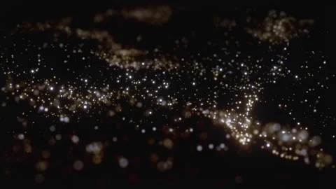 Particle Waves Bokeh Stock Footage 171441165