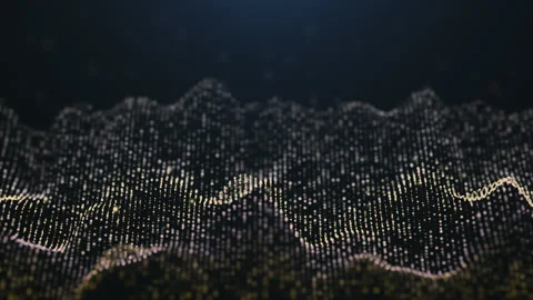 Particle Waves Stock Footage 203765481