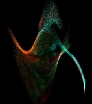 Particle waves Stock Illustration