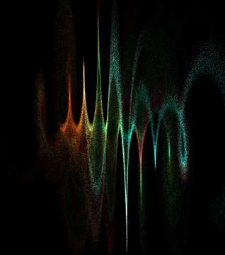 Particle waves Stock Illustration