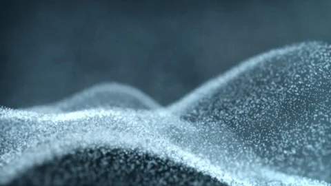 Particle Waves White Stock Footage 123229735