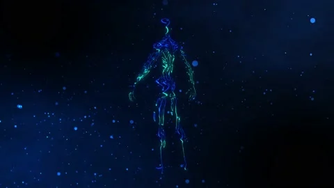 Particle World Background Body Stock Footage 160792417