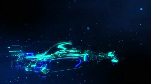 Particle World Background F1 Video stock 160740221