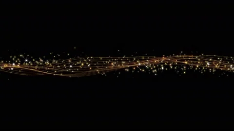 Particle009 shining line background black Stock Footage 47982652