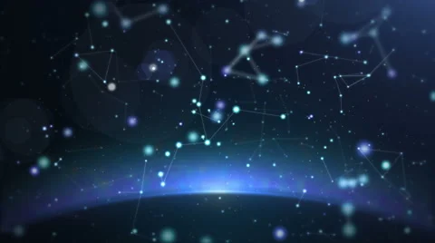 Particle010 constellation background Stock Footage 47982677
