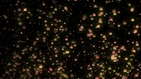 Particle025 rising square light black Stock Footage 47983174