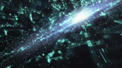 Particle035 cyber background Stock Footage 49324223