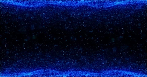 Particles, abstract background with blue floor particle stardust. Futuristic Stock Footage 260599433