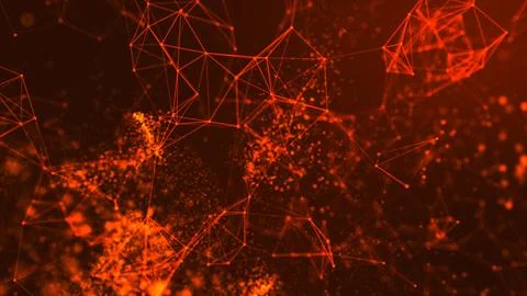 Particles abstract background flickering particles with bokeh effect 스톡 일러스트