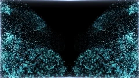 Particles abstract background flickering particles with bokeh effect Stockillustratie