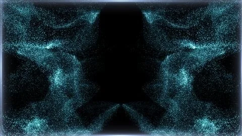 Particles abstract background flickering particles with bokeh effect Ilustración de archivo