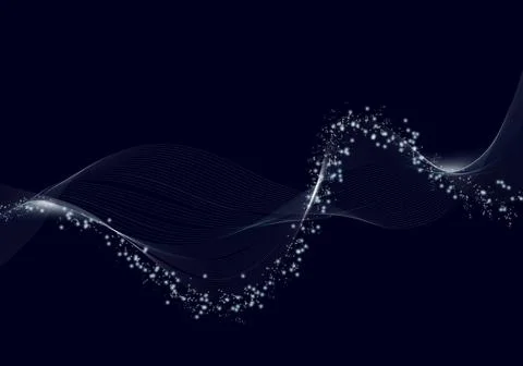 Particles abstract background Illustrazione stock