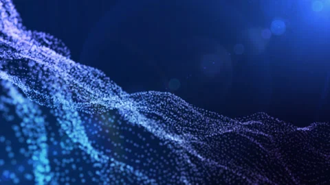 Particles abstract background with side Stock Footage 139441305