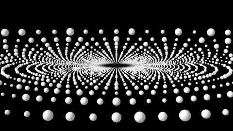 Particles abstract digital tunnel drawing graphics illustration background new Stock Illustration