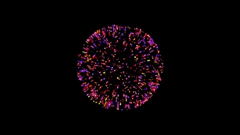 Particles abstract light motion titles background animation.Particles in tu.. Stock Footage 265396004