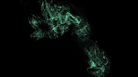 Particles And Blue Background 4K. Beautiful Abstract Background. Stock Footage 242243324