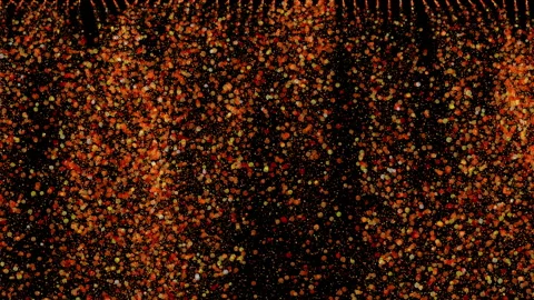 Particles and dust fall in the wind	 Stock Footage 268754743