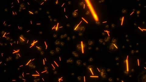 Particles, animated, smooth movement, red stripes, nebula, on a black backgr Stock Footage 153787514