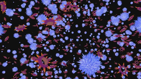 Particles animation Stock Footage 34947210