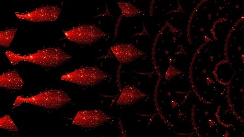 Particles Background. Dynamic Particles Loop Background 스톡 동영상 99932838