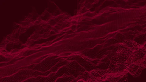 Particles Background Moving Dots Consisting of Solid Red Stock Footage 183483626