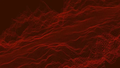 Particles Background Moving Dots Consisting of Solid Orange Stock Footage 183484090