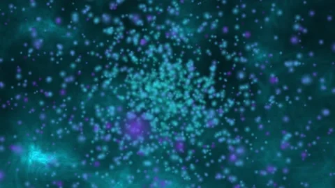 Particles Background Slow Motion Moving Cornflower Particles Stock Footage 183412200