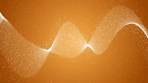 Particles Background in slowly moving Waves Stock Footage 87910574