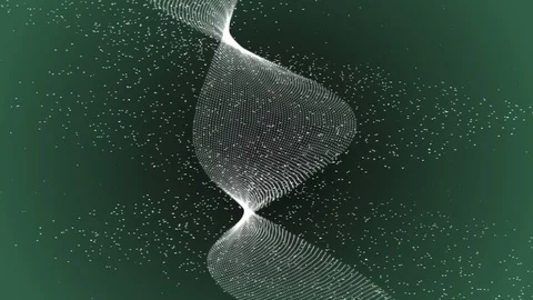 Particles Background in slowly moving Waves Stock Footage 87913163