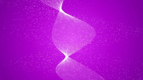 Particles Background in slowly moving Waves Stock Footage 87958842
