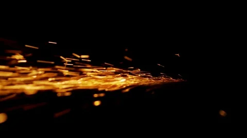 Particles in black background Space comet tail like in dark Stock Footage 98479245