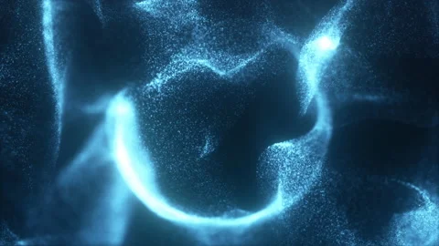 Particles blue 3 Stock-Footage 163838142