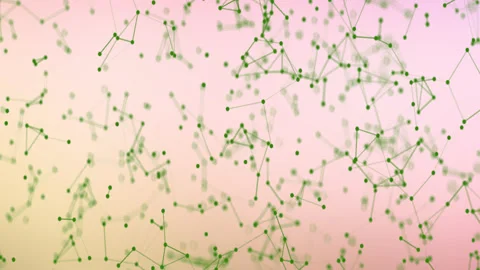 Particles On A Blue Abstract Background Stock Footage 132290404
