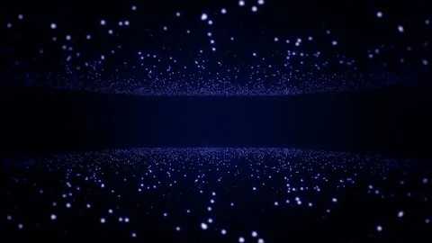 Particles blue abstract light motion titles techno animation loop background. Stock Footage 85057284