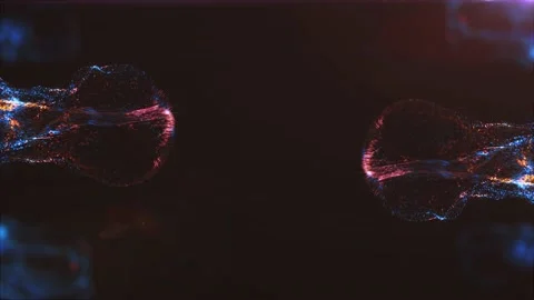 Particles Blue abstract wave motion Stock Footage 188314483