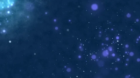 Particles Blue Background with Bubbles Stock Footage 70204485