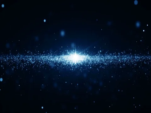 Particles blue bokeh dust abstract light motion titles cinematic background loop Stock-Footage 83924531