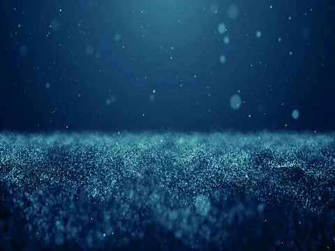 Particles blue bokeh dust abstract light motion titles cinematic background loop Stock Footage 85107745