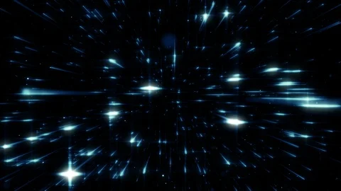 Particles blue bokeh dust abstract light motion titles cinematic background loop Stock Footage 89061704