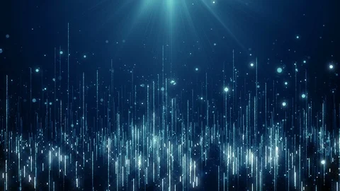 Particles blue bokeh dust abstract light motion titles cinematic background loop Stock Footage 90030864