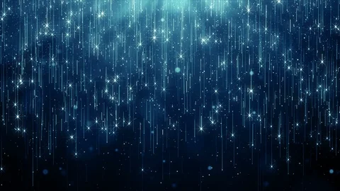 Particles blue bokeh dust abstract light motion titles cinematic background loop Video stock 92756979
