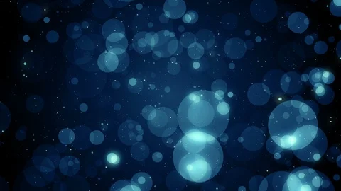 Particles blue bokeh dust abstract light motion titles cinematic background loop Stock Footage 101029074