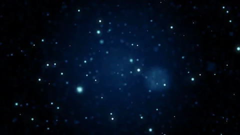 Particles blue bokeh dust abstract light motion titles cinematic background loop Stock-Footage 102914475