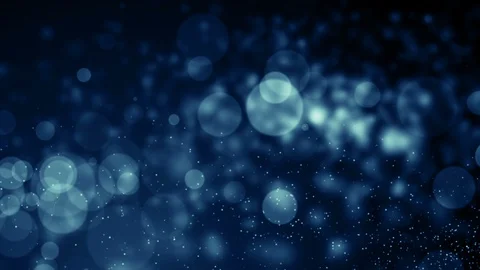 Particles blue bokeh dust abstract light motion titles cinematic background loop Stock Footage 103820213