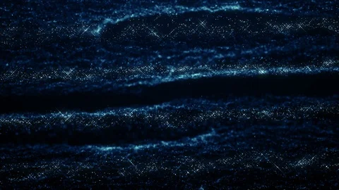 Particles blue bokeh dust abstract light motion titles cinematic background loop Video stock 106721024