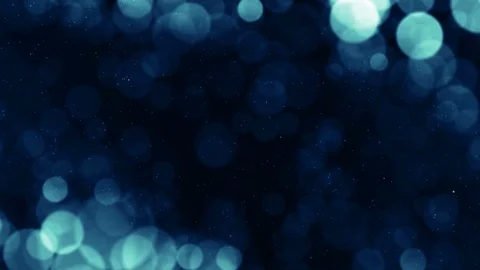 Particles blue bokeh dust abstract light motion titles cinematic background loop Video stock 108629516