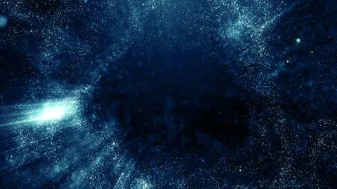 Particles blue bokeh dust abstract light motion titles cinematic background loop 스톡 동영상 109274593