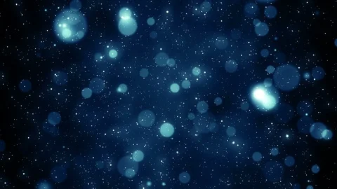 Particles blue bokeh dust abstract light motion titles cinematic background loop Stock Footage 110576372