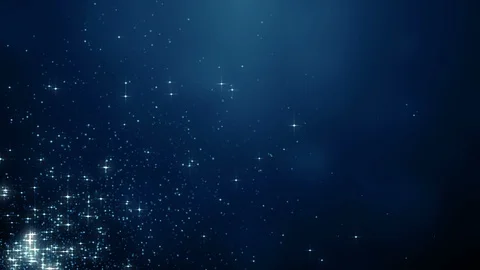 Particles blue bokeh dust abstract light motion titles cinematic background loop Stock Footage 118984645