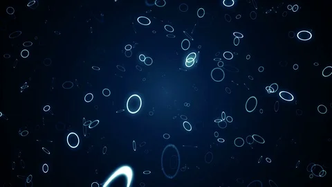 Particles blue bokeh dust abstract light motion titles cinematic background loop Stock Footage 120976606
